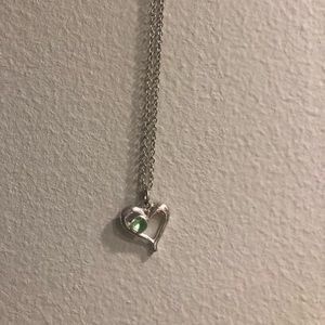 Silver Birthstone necklace